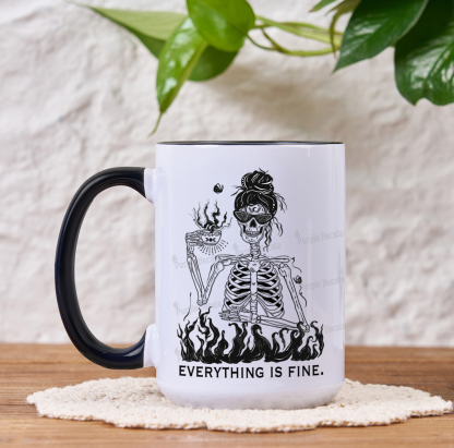 Purplehecate Everything Is Fine Mug