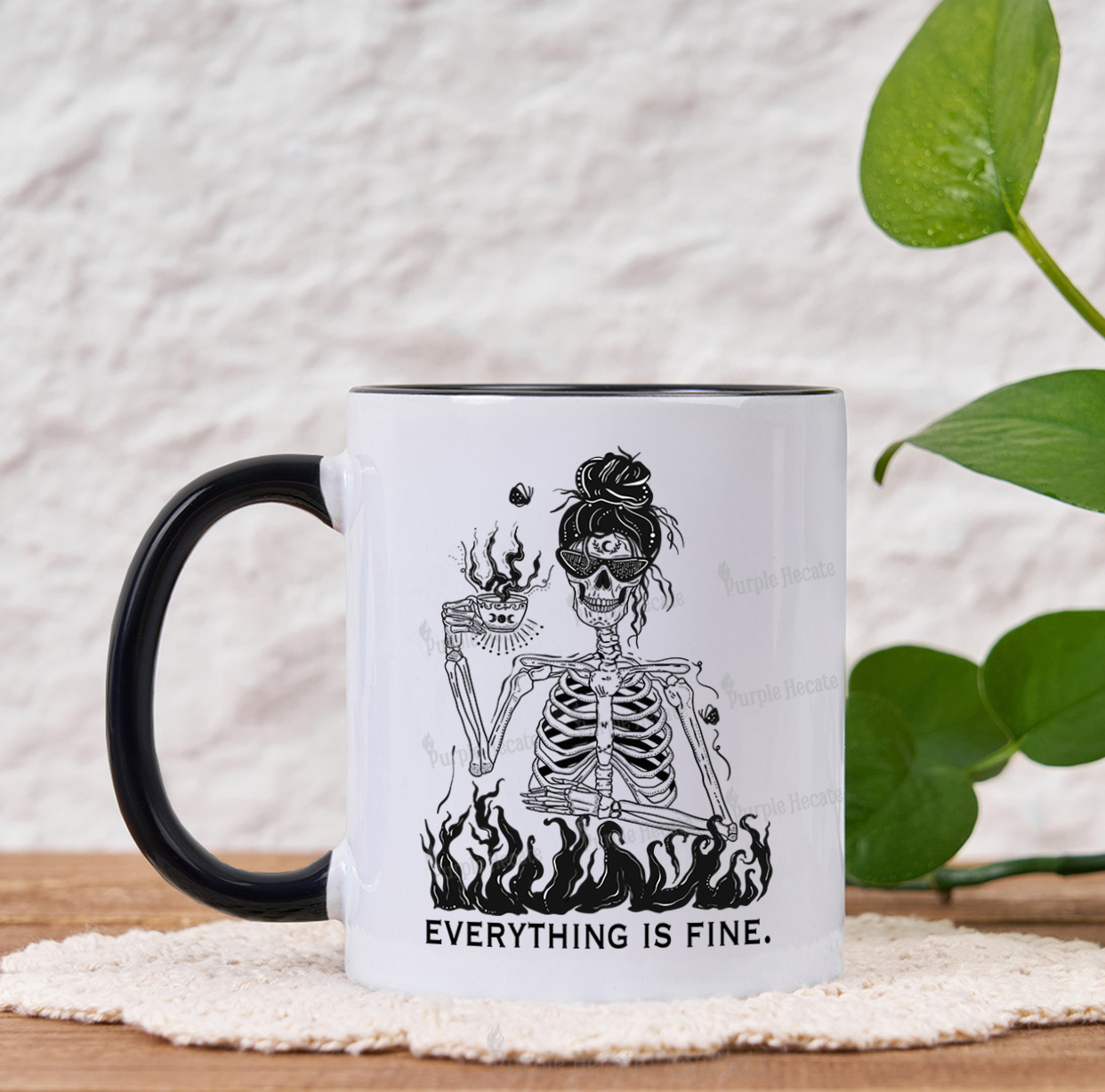 Purplehecate Everything Is Fine Mug