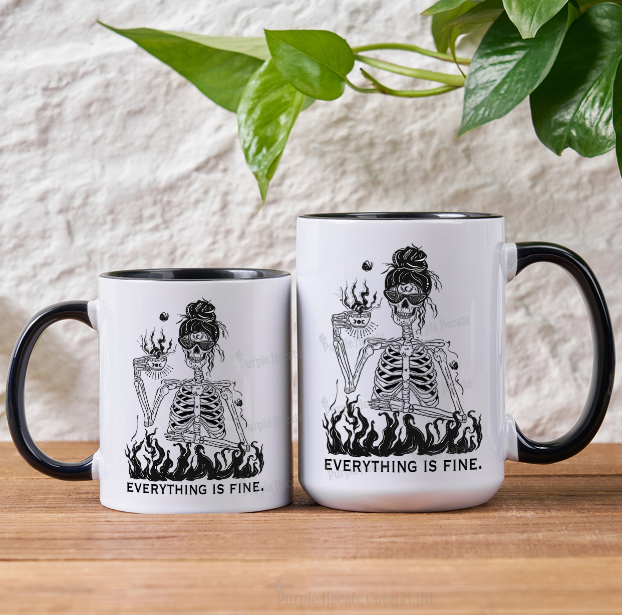 Purplehecate Everything Is Fine Mug