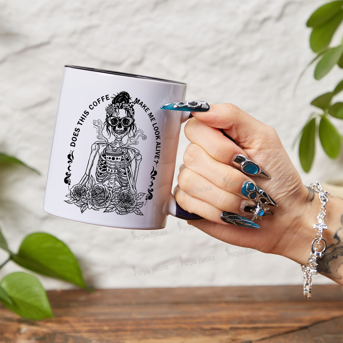 Purplehecate Does This Coffee Make Me Look Alive Mug