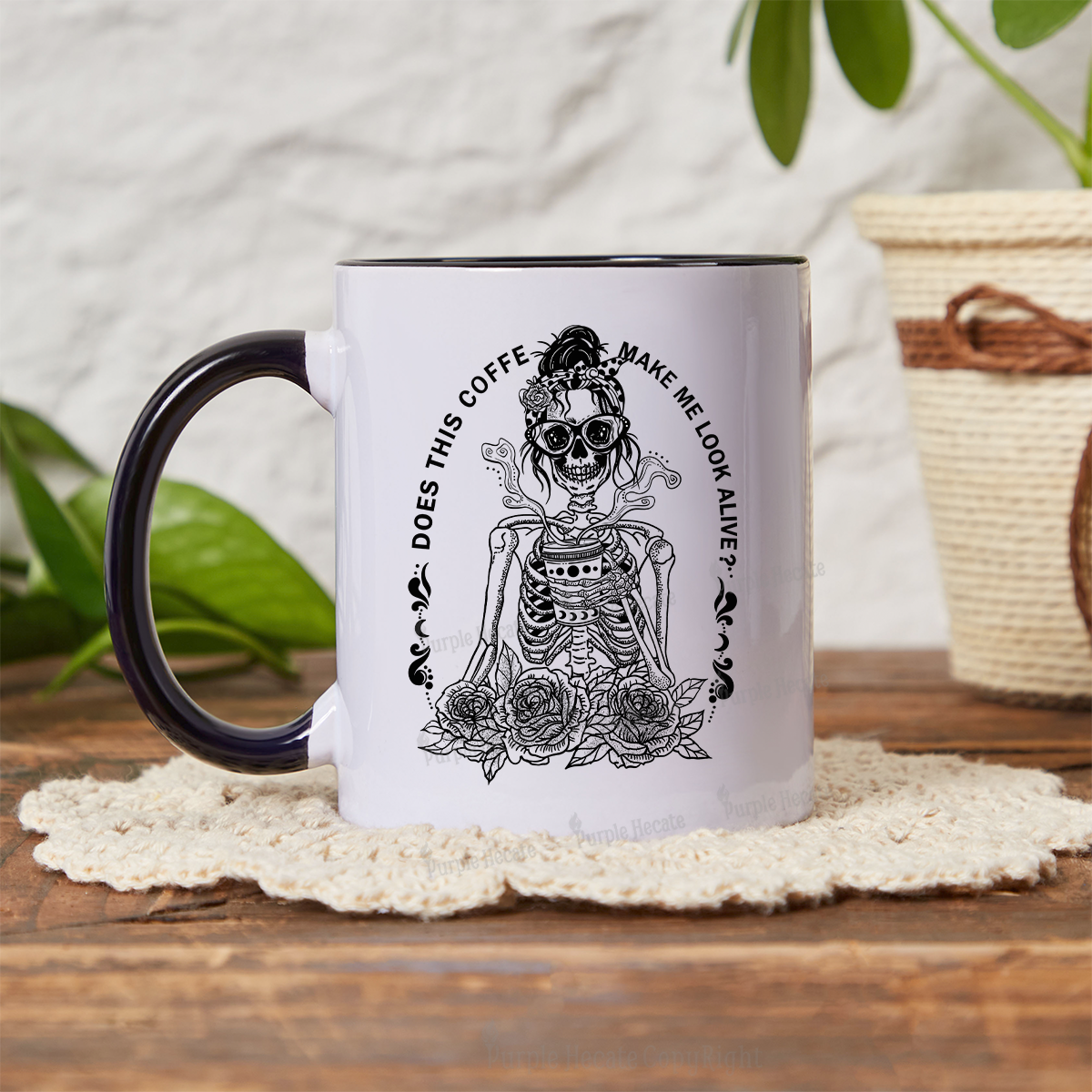 Purplehecate Does This Coffee Make Me Look Alive Mug