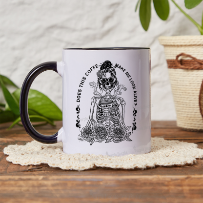 Purplehecate Does This Coffee Make Me Look Alive Mug