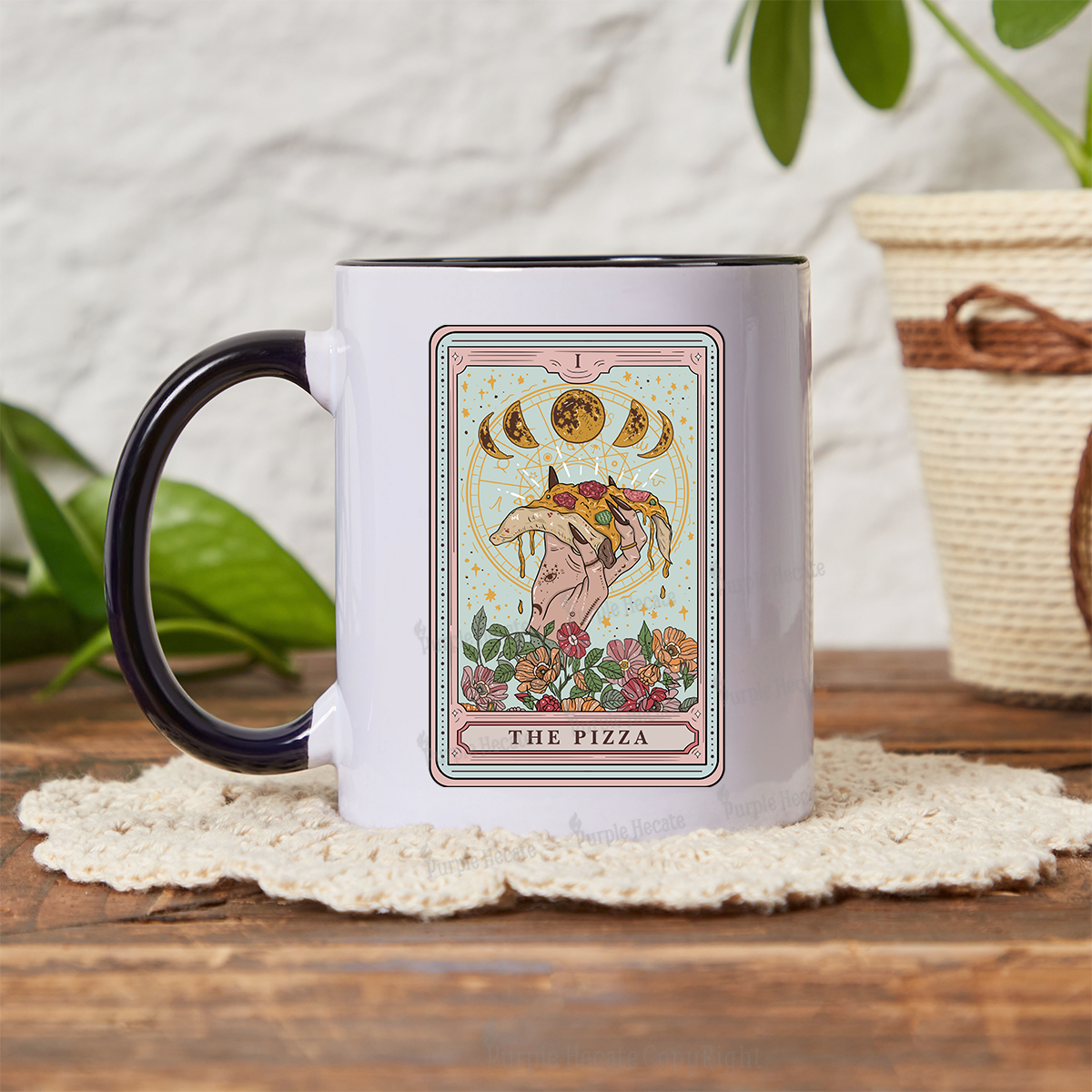 Purplehecate The Pizza Tarot Mug