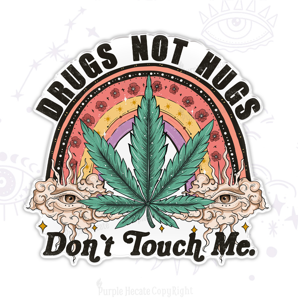 Purplehecate Drugs Not Hugs Magnet