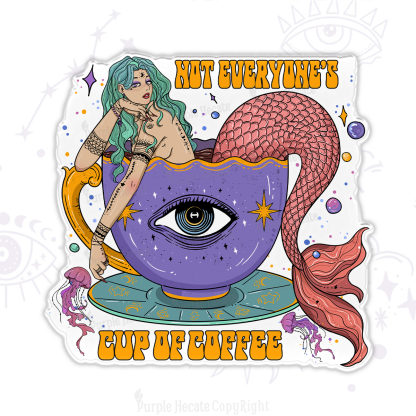 Purplehecate Not Everyone's Cup Of Coffee Magnet