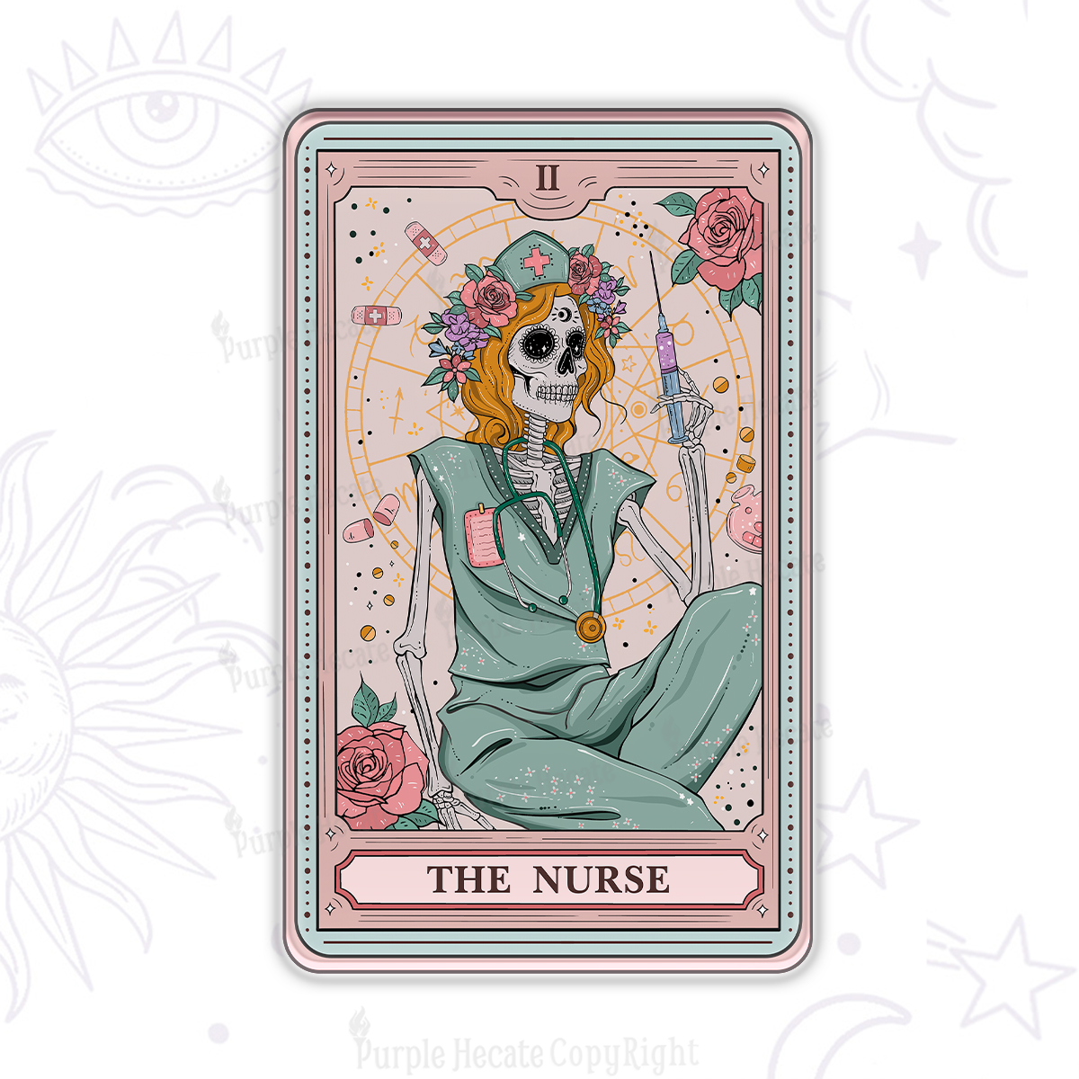 Purplehecate The Nurse Tarot Magnet