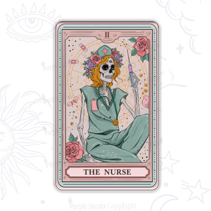 Purplehecate The Nurse Tarot Magnet