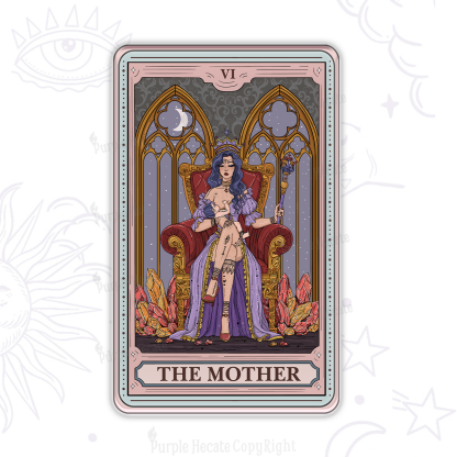 Purplehecate The Mother Tarot Card Magnet