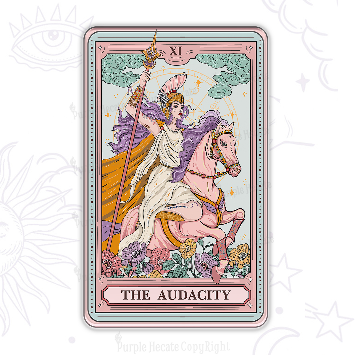 Purplehecate The Audacity Tarot Card Magnet