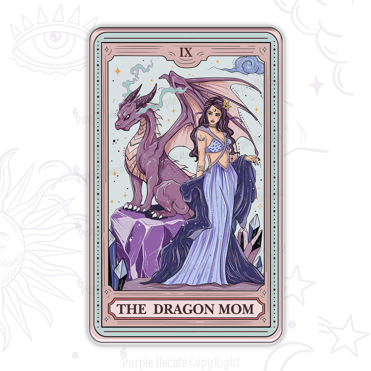 Purplehecate The Dragon Tarot Magnet