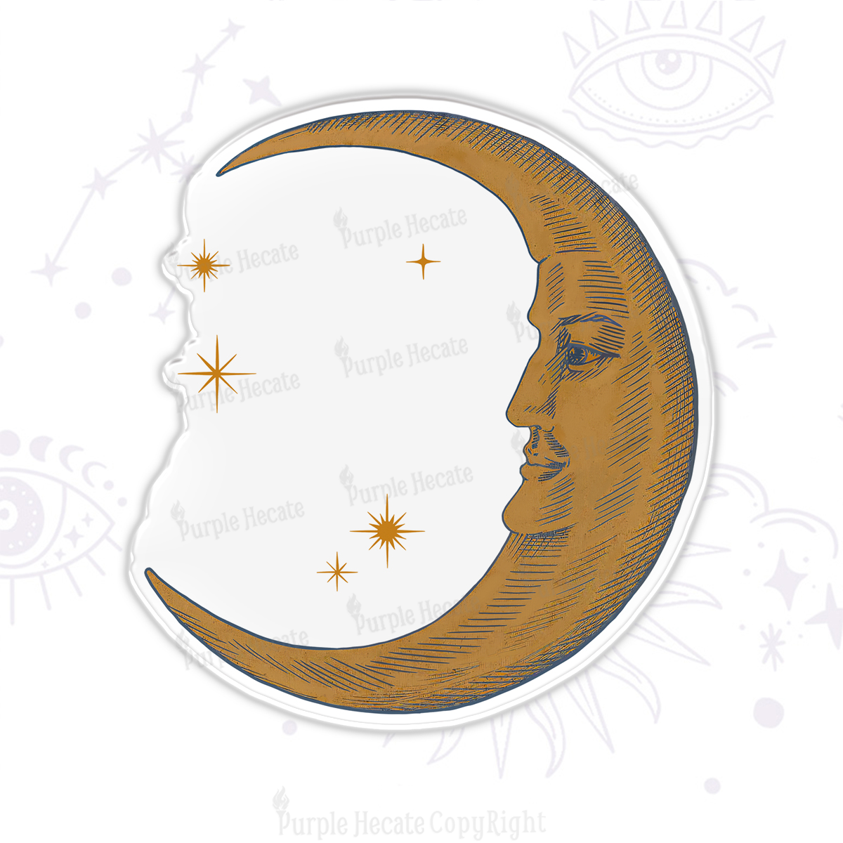 Purplehecate Celestial Moon Magnet