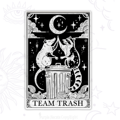 Purplehecate The Team Trash Tarot Magnet