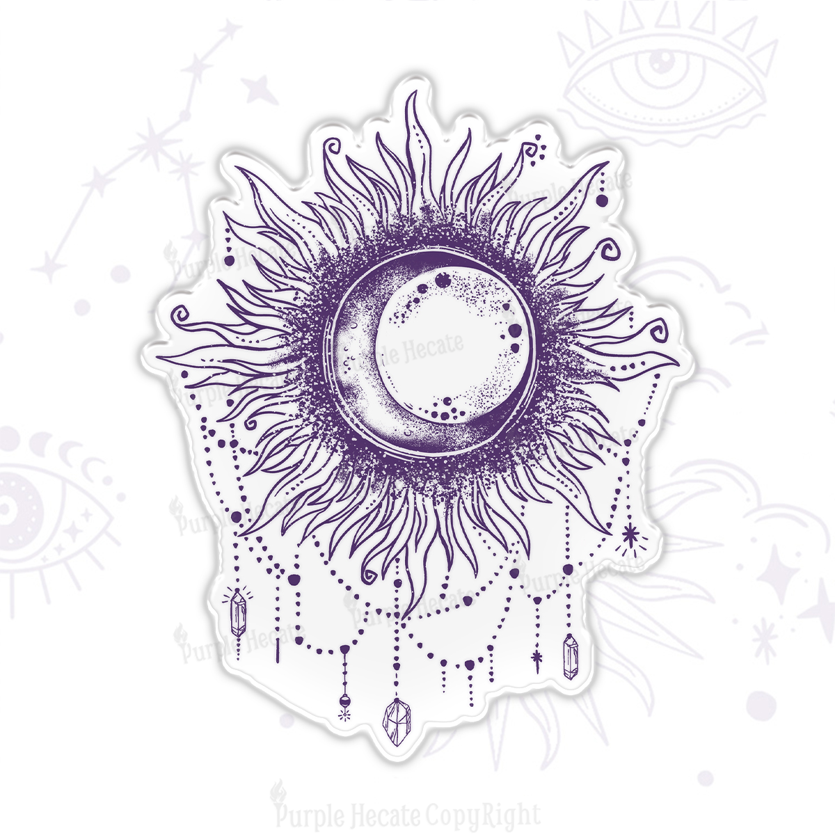 Purplehecate Starry Eye Magnet