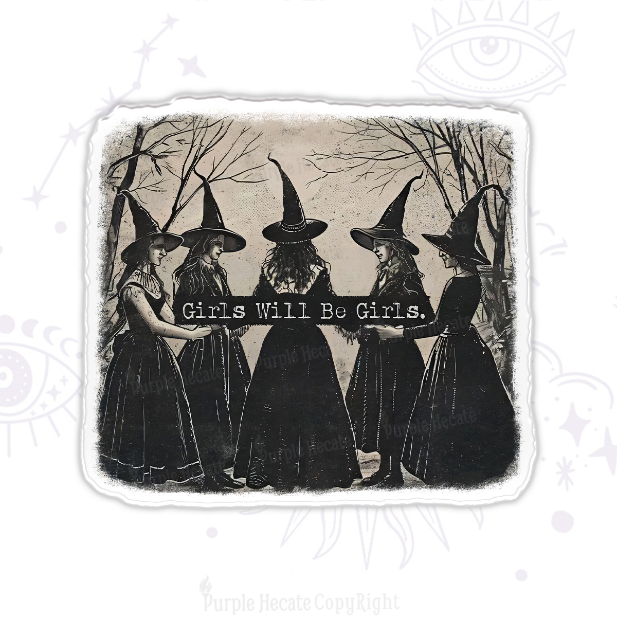 Purplehecate Girls Will Be Girls Witch Magnet