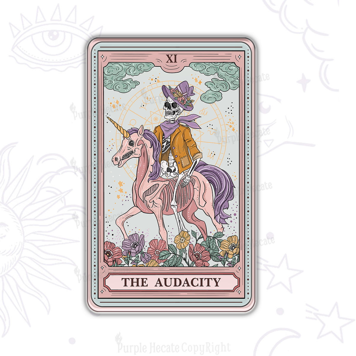 Purplehecate The Audacity Tarot Card Magnet