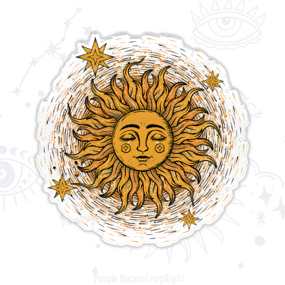 Purplehecate Celestial Sun Magnet