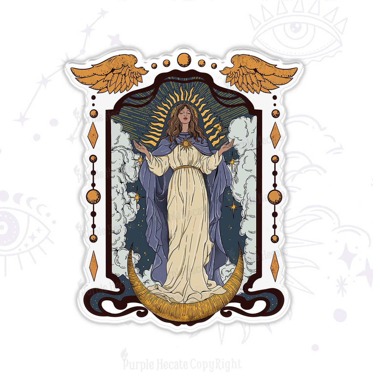 Purplehecate Holy Guardian Magnet