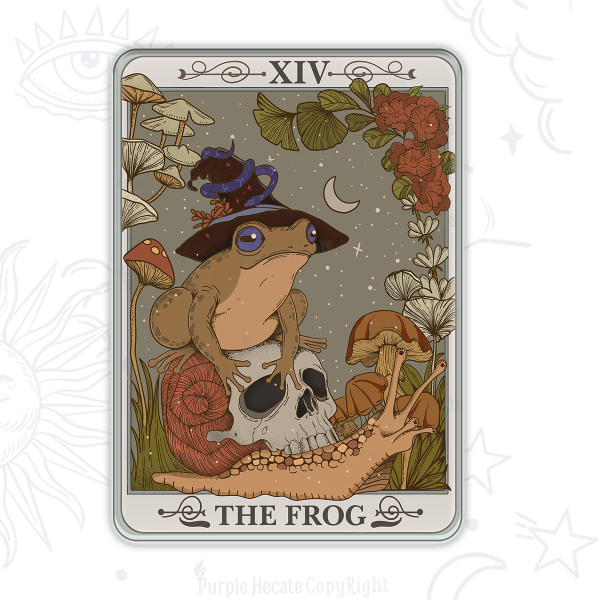 Purplehecate The Frog Tarot Magnet