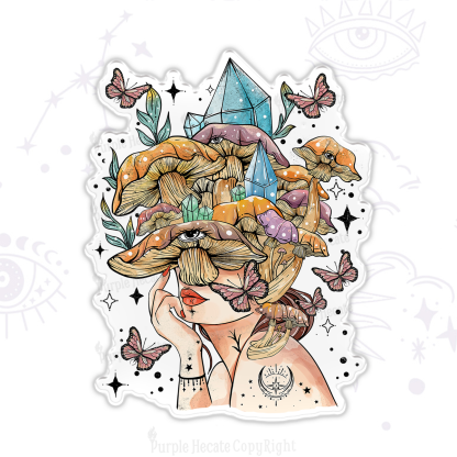 Purplehecate Crystal Goddess Magnet