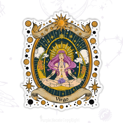 Purplehecate Virgo Radiance Zodiac Magnet