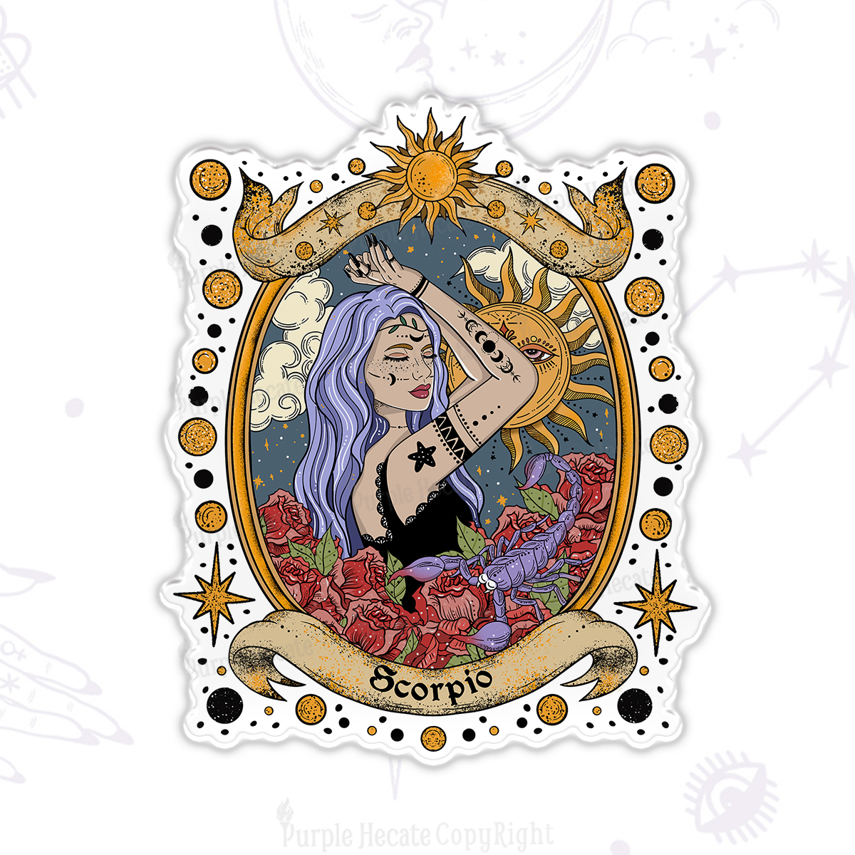 Purplehecate Scorpio Radiance Zodiac Magnet