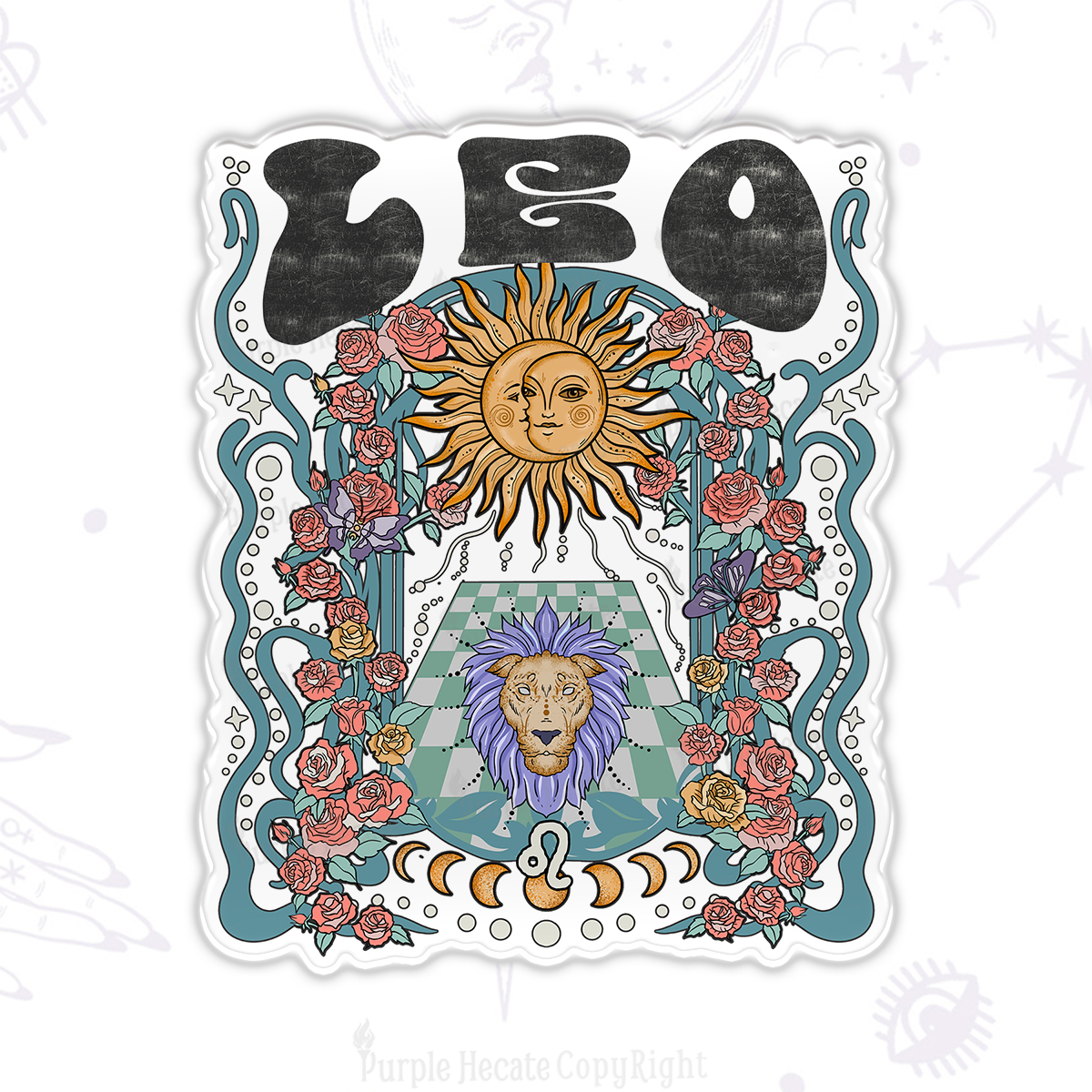 Purplehecate Leo Spirit Zodiac Magnet
