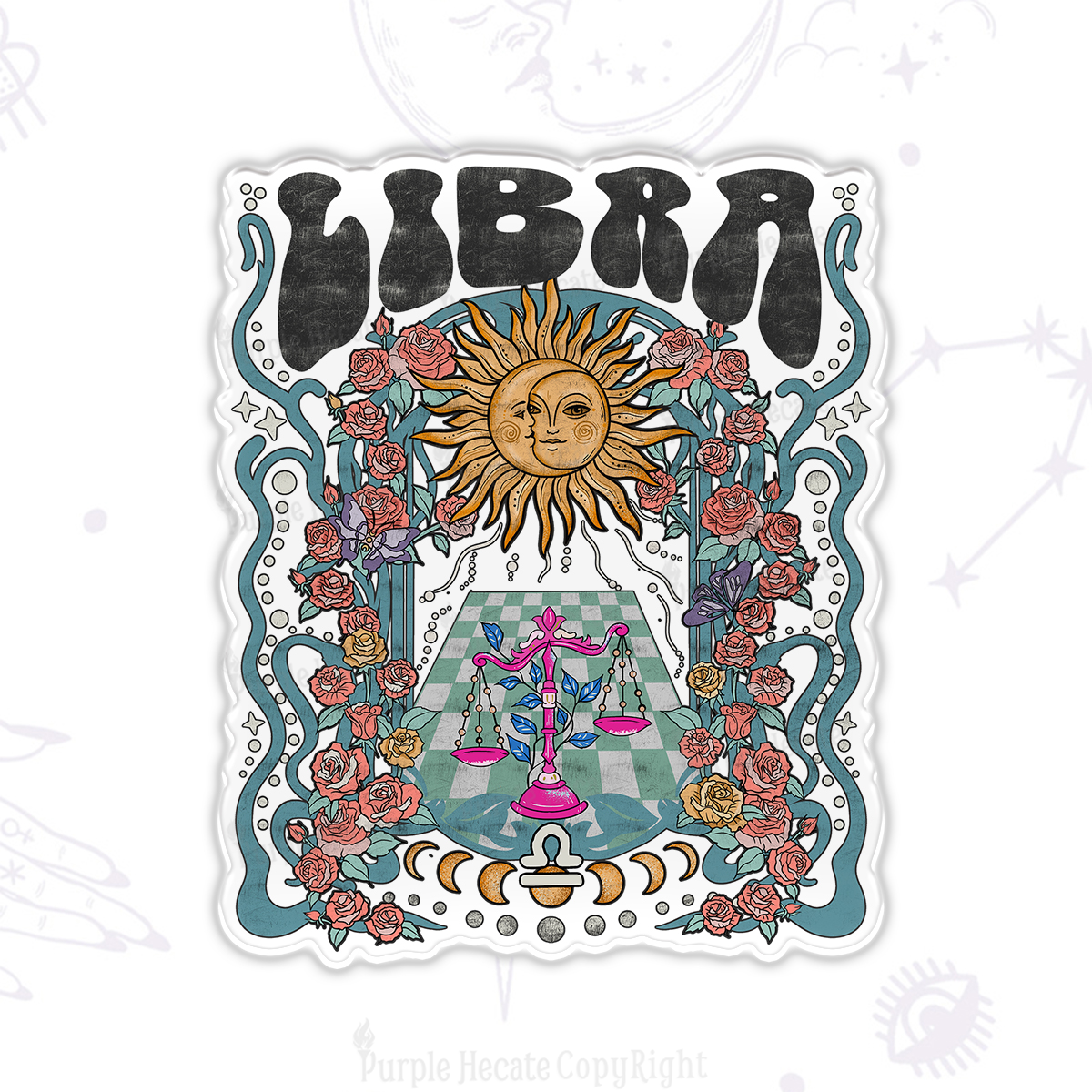 Purplehecate Libra Spirit Zodiac Magnet