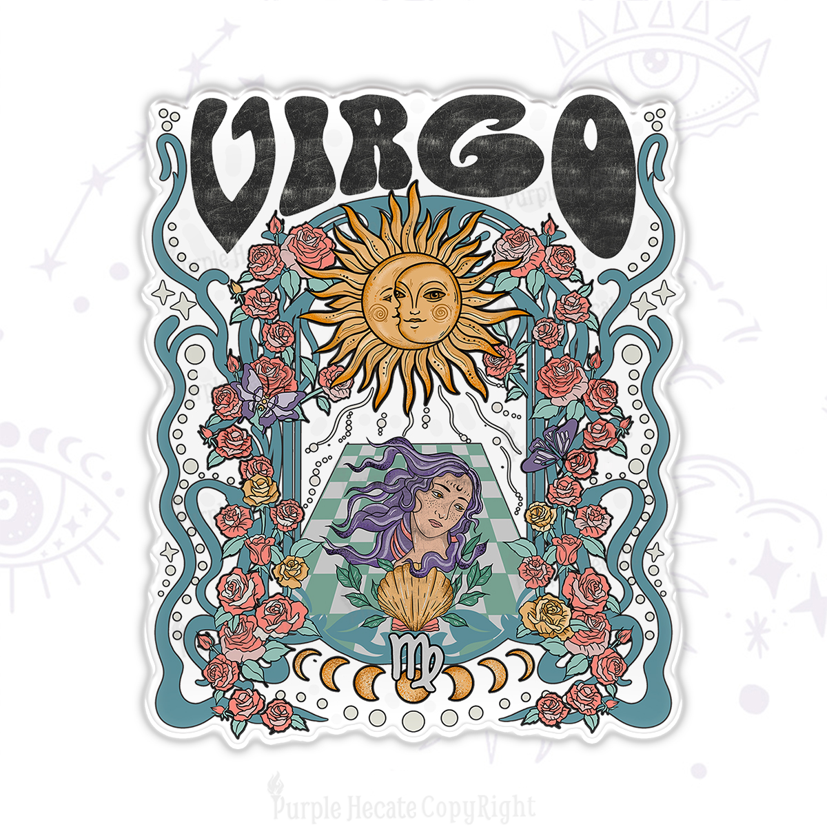 Purplehecate Virgo Spirit Zodiac Magnet