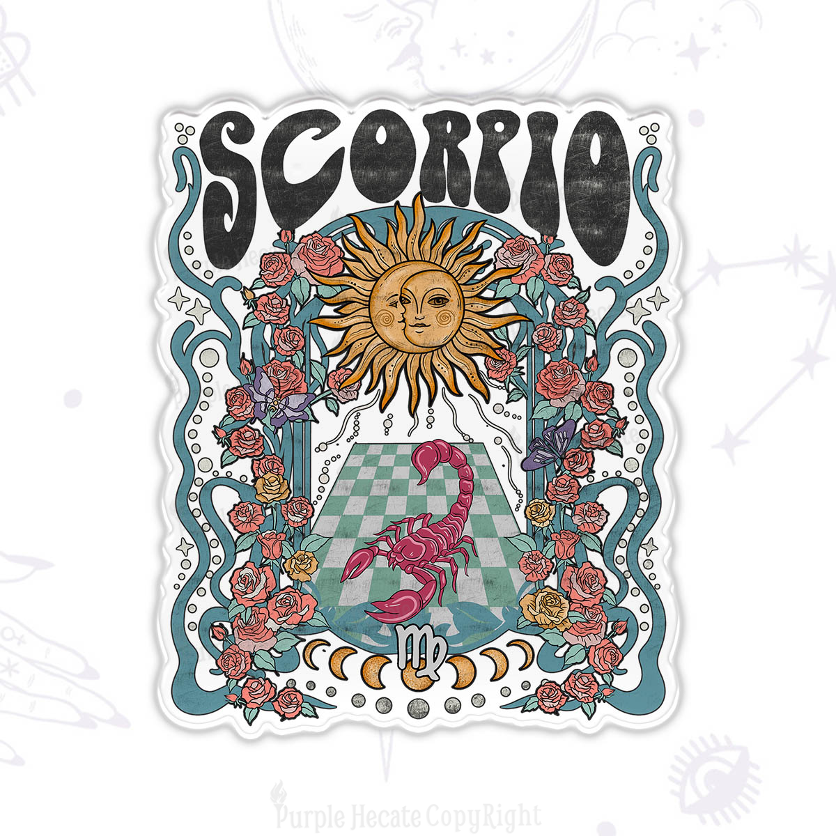 Purplehecate Scorpio Spirit Zodiac Magnet