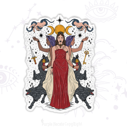 Purplehecate The Triple Goddess Hecate Magnet