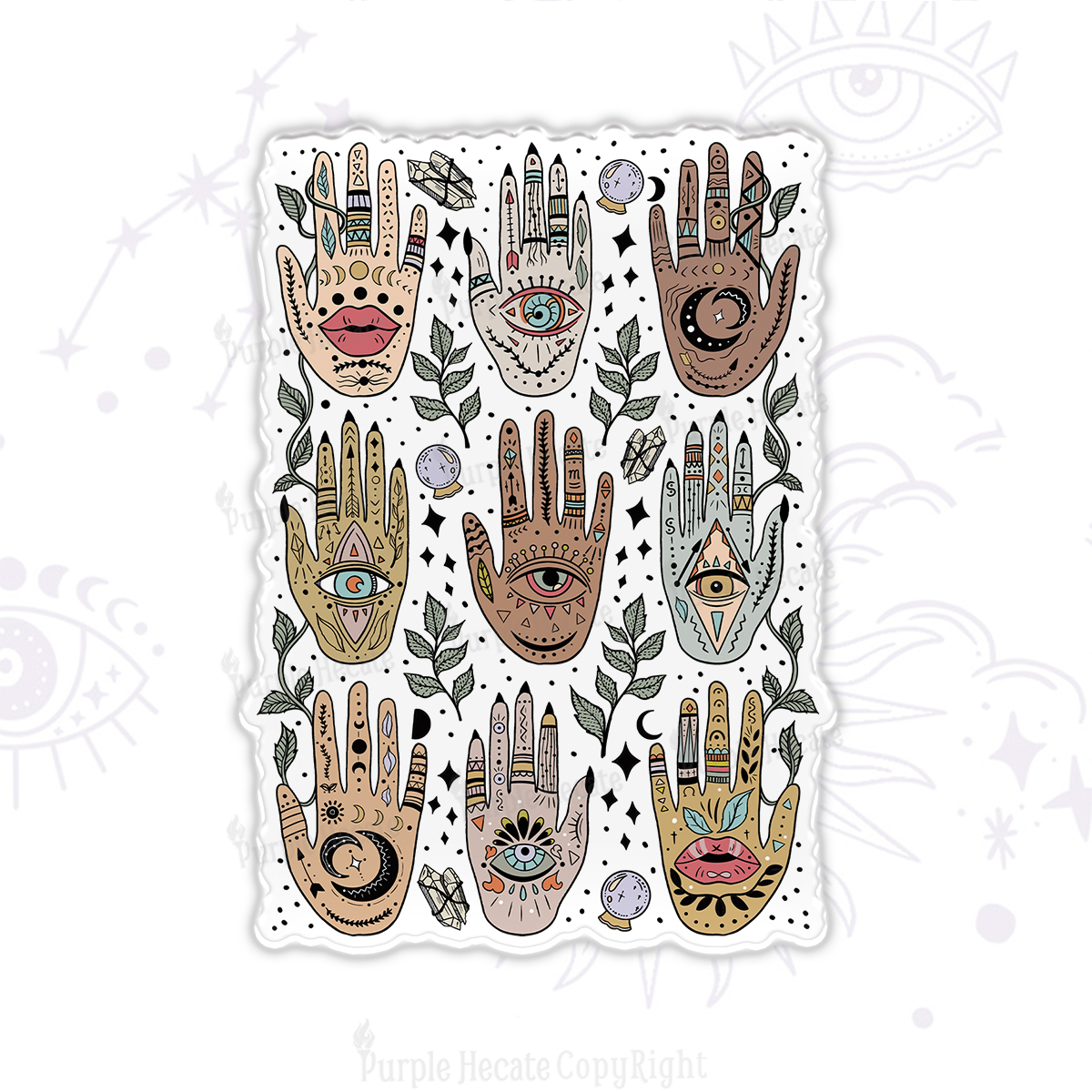 Purplehecate Helping Hands Magnet