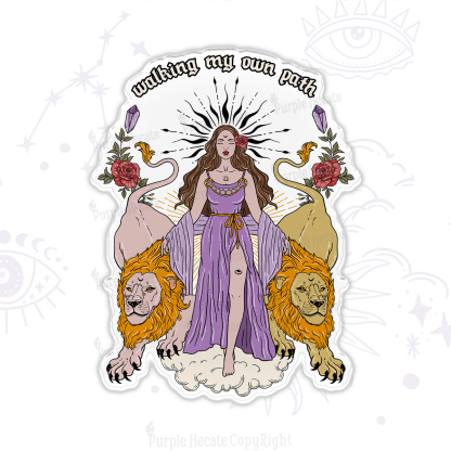 Purplehecate The Goddess Walking My Own Path Magnet