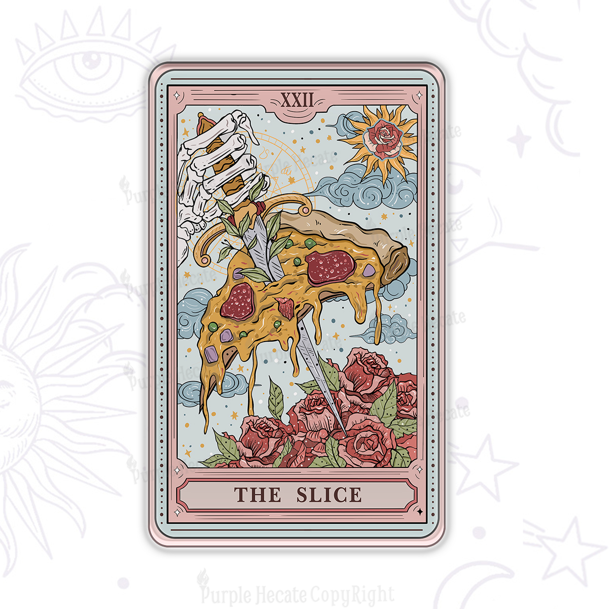 Purplehecate The Slice Tarot Magnet