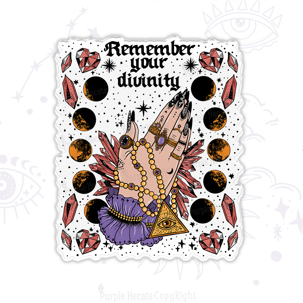Purplehecate Remember Your Divinity Magnet