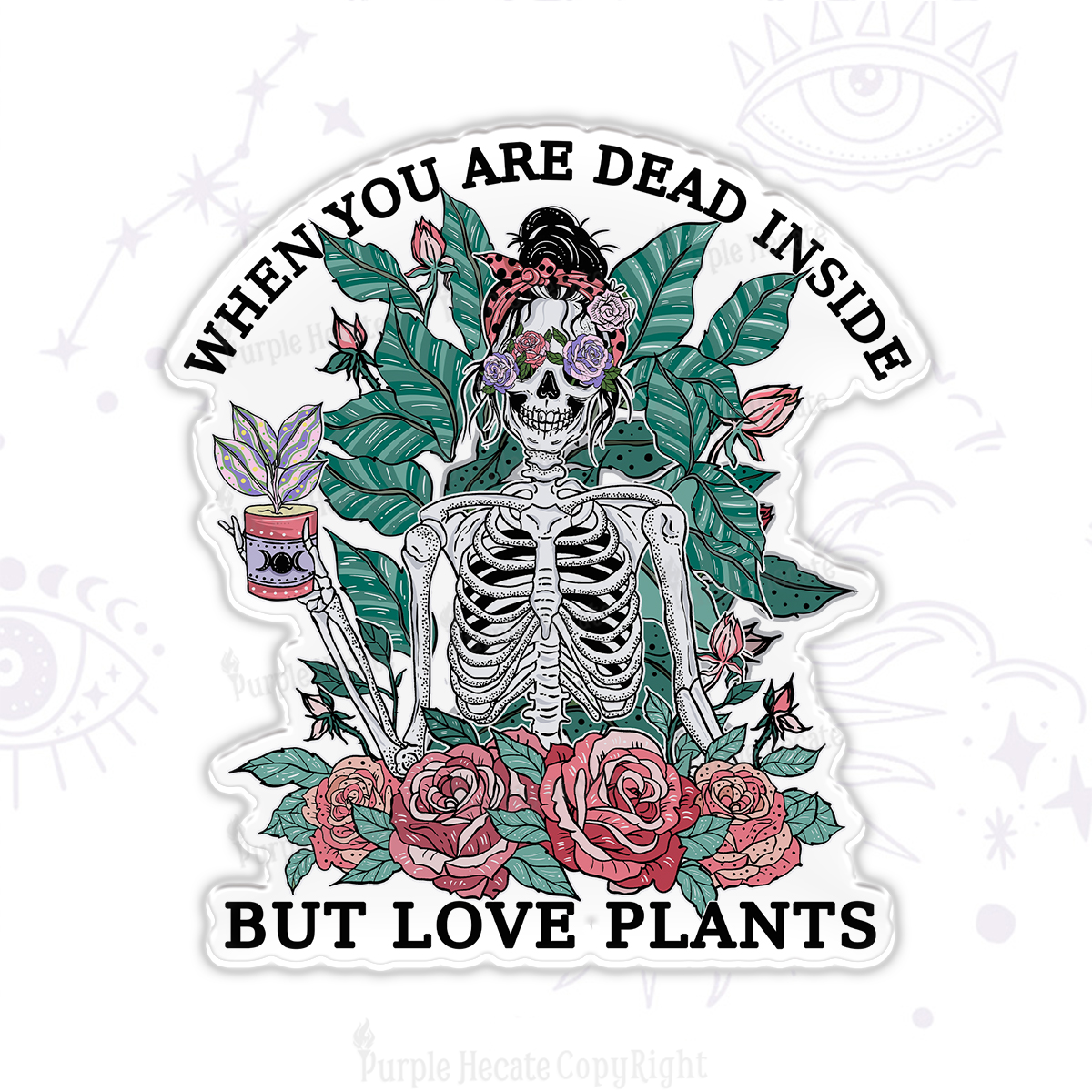 Purplehecate When You Dead Inside Magnet