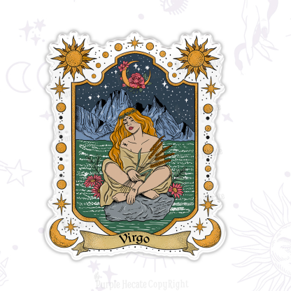 Purplehecate Virgo Zodiac Magnet