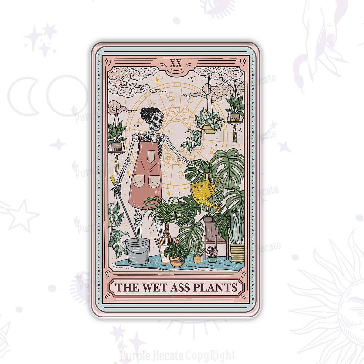 Purplehecate The Wet Ass Plants Tarot Magnet