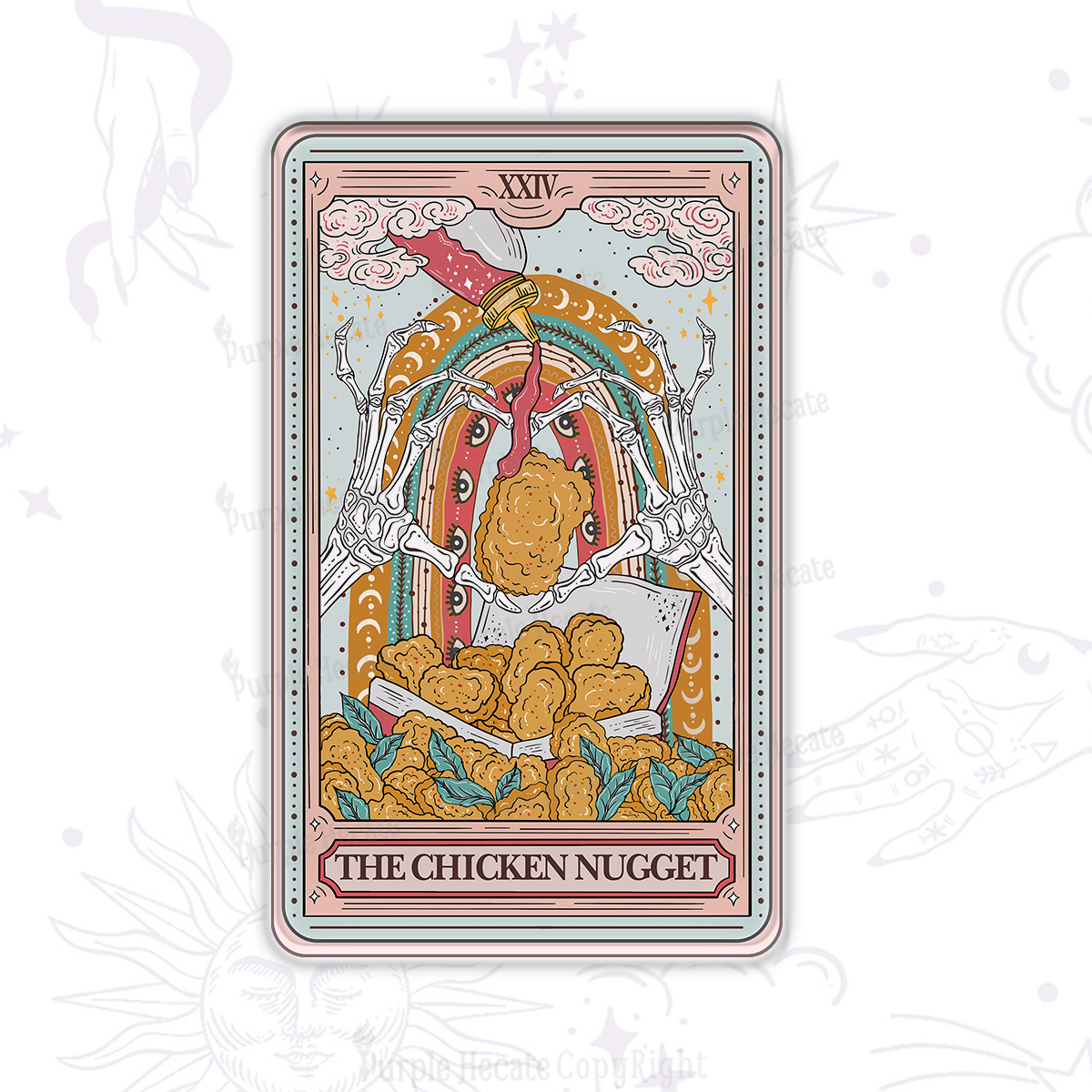 Purplehecate The Chicken Nugget Tarot Magnet