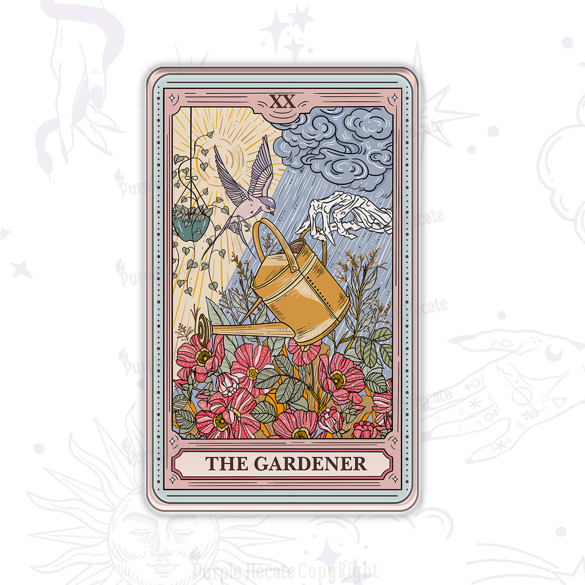 Purplehecate The Gardener Tarot Magnet