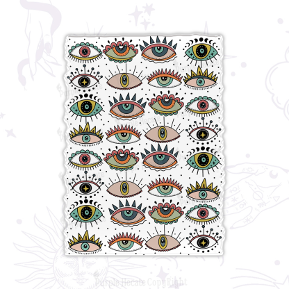 Purplehecate Evil Eye Pattern Magnet