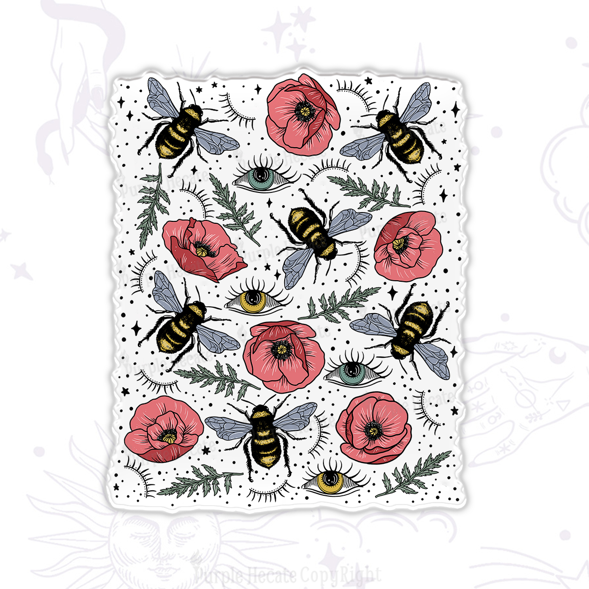 Purplehecate The Bee's Knees Magnet