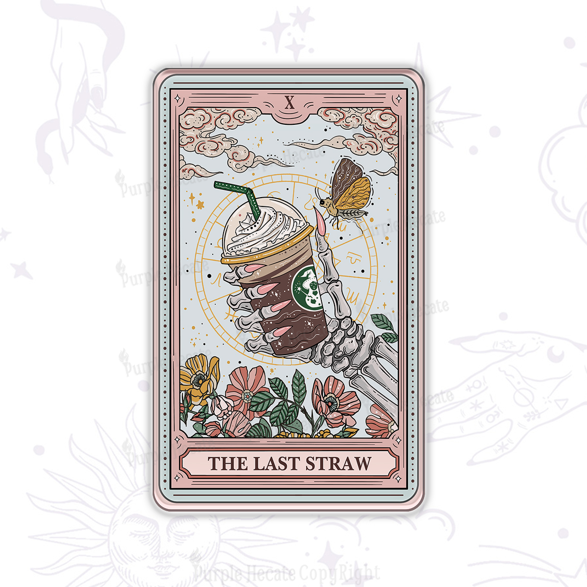 Purplehecate The Last Straw Tarot Magnet