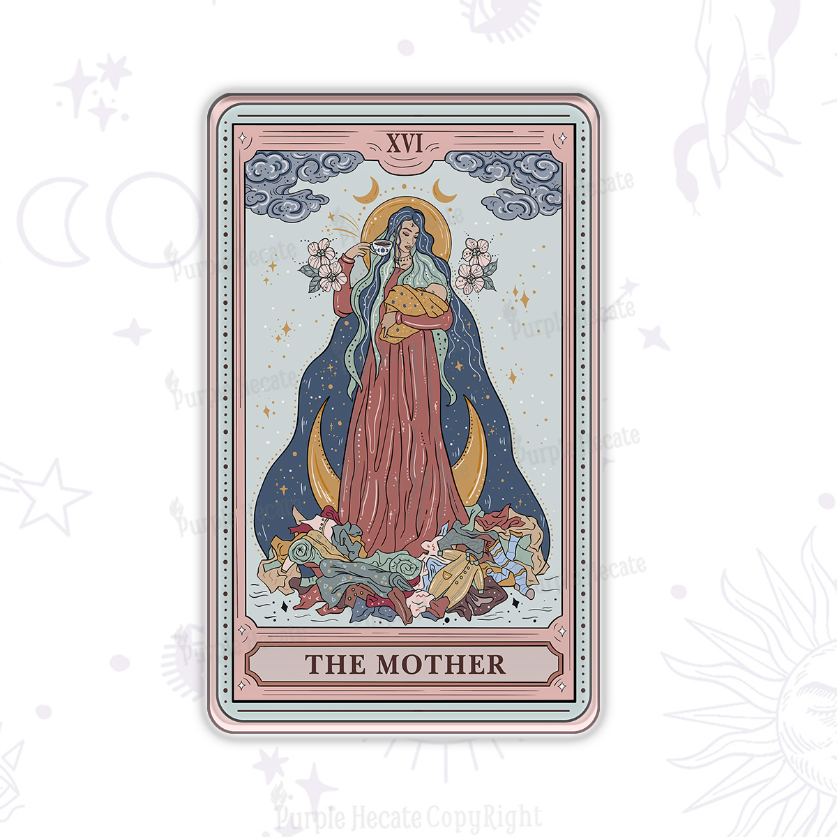 Purplehecate The Mother Tarot Magnet