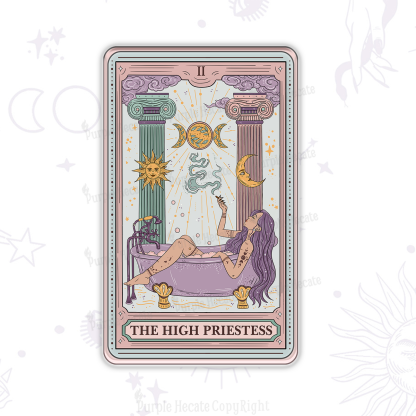 [Copy]Purplehecate The High Priestess Tarot Magnet
