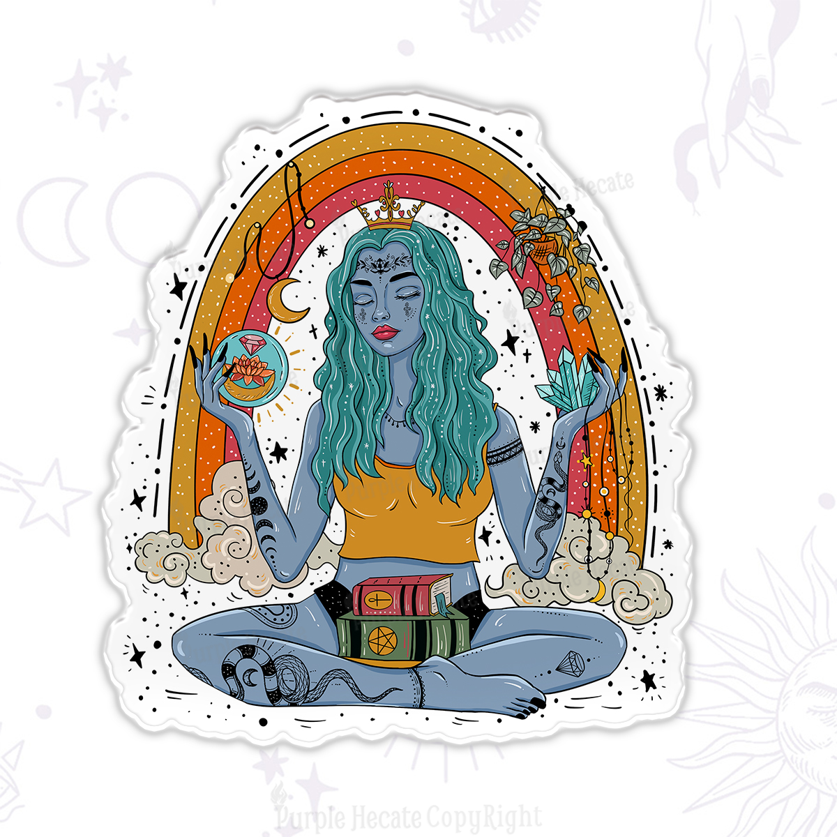 Purplehecate I'm The Queen Of All My Dreams Magnet