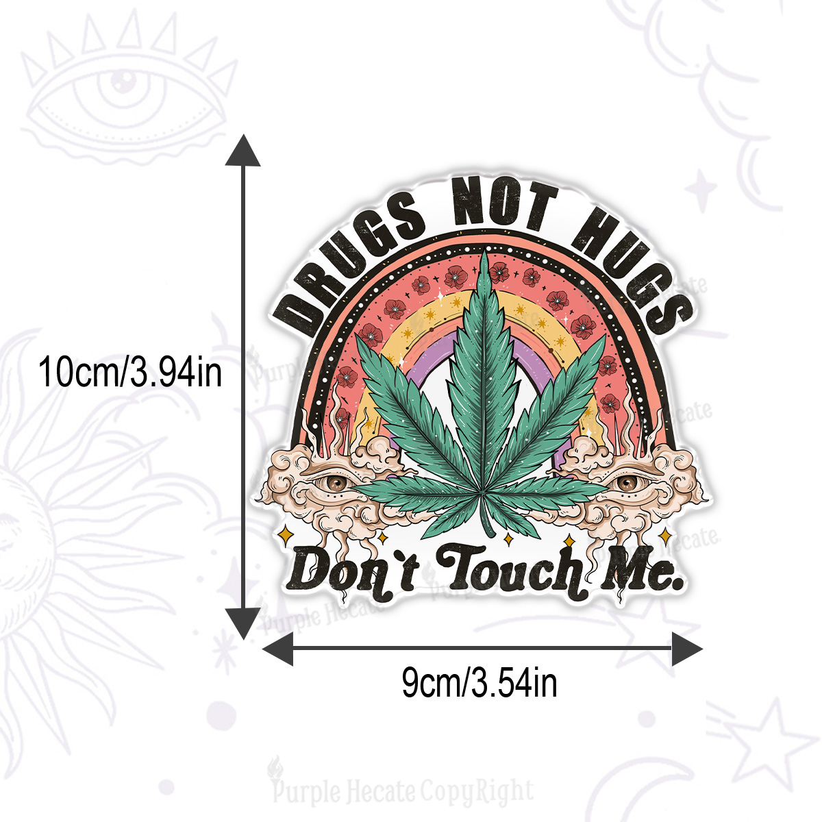 Purplehecate Drugs Not Hugs Magnet