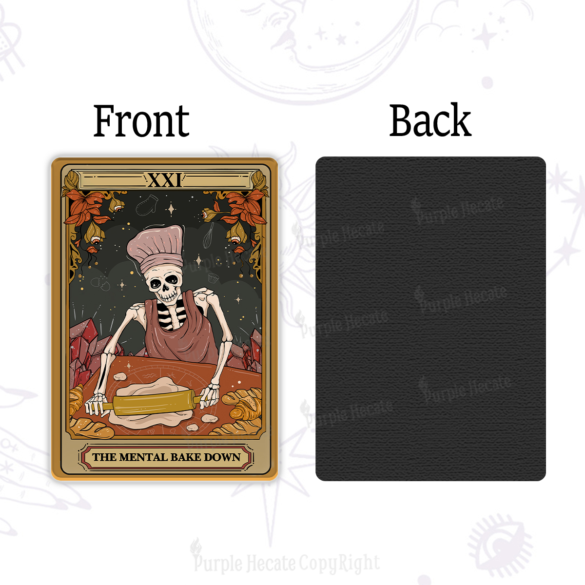 Purplehecate The Mental Bake Down Tarot Magnet