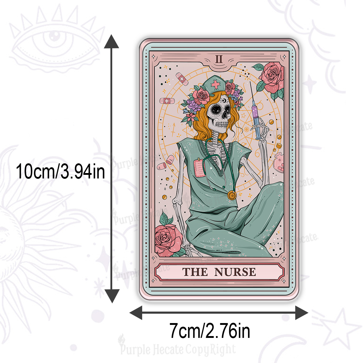 Purplehecate The Nurse Tarot Magnet