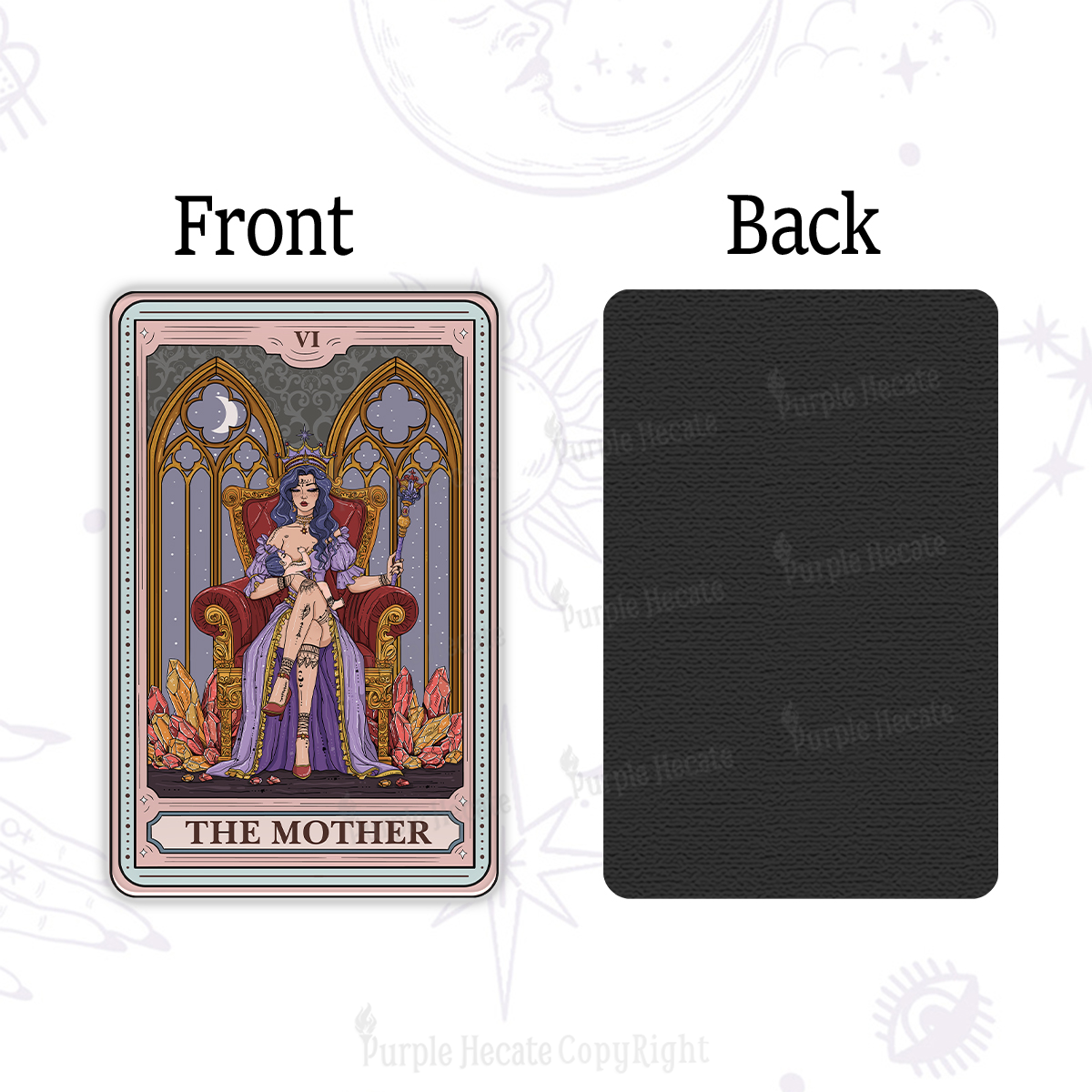 Purplehecate The Mother Tarot Card Magnet
