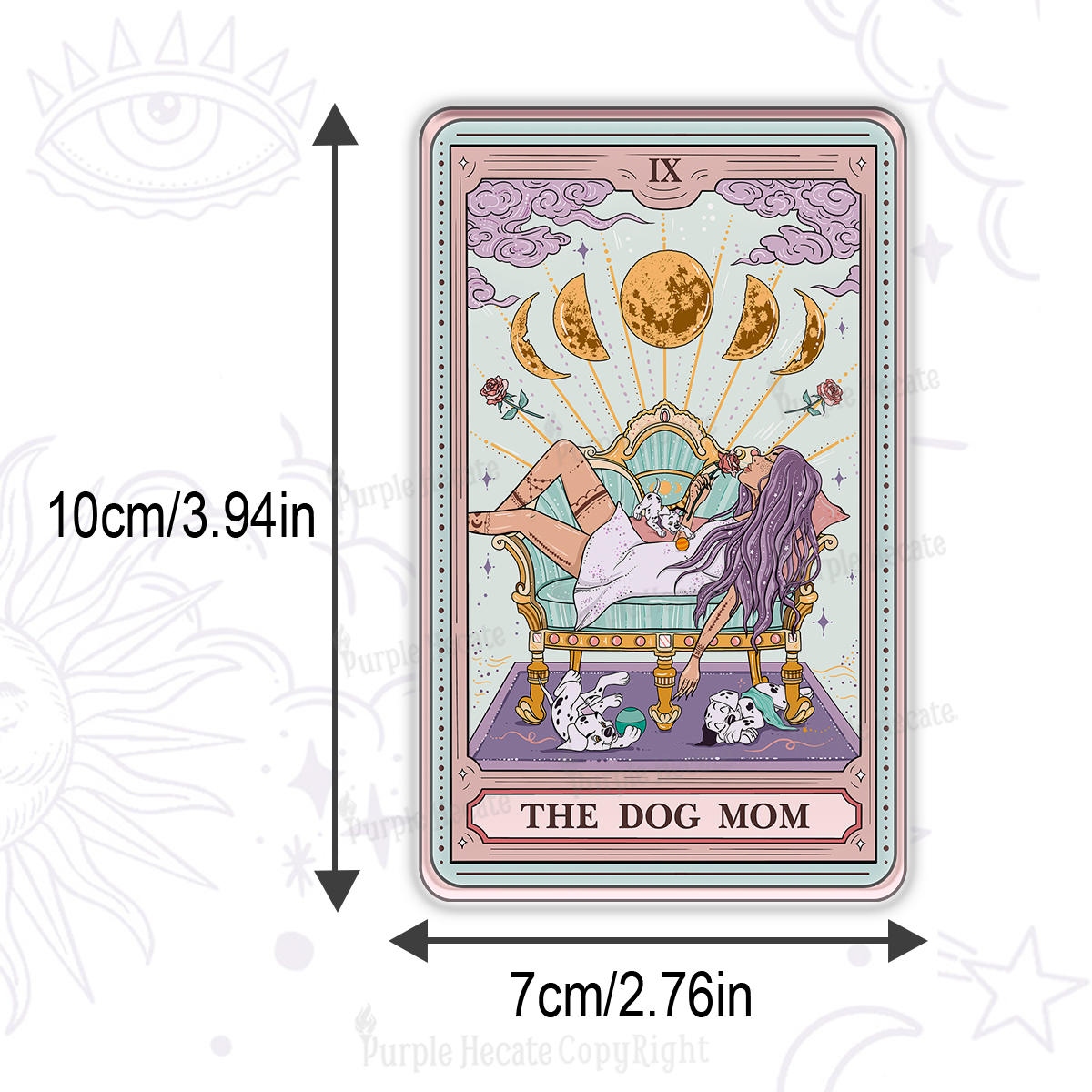 Purplehecate The Dog Mom Tarot Magnet